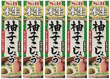 Amazon | S&B 本生柚子こしょう 40g×5個 | 本生 | 柚子コショウ 通販
